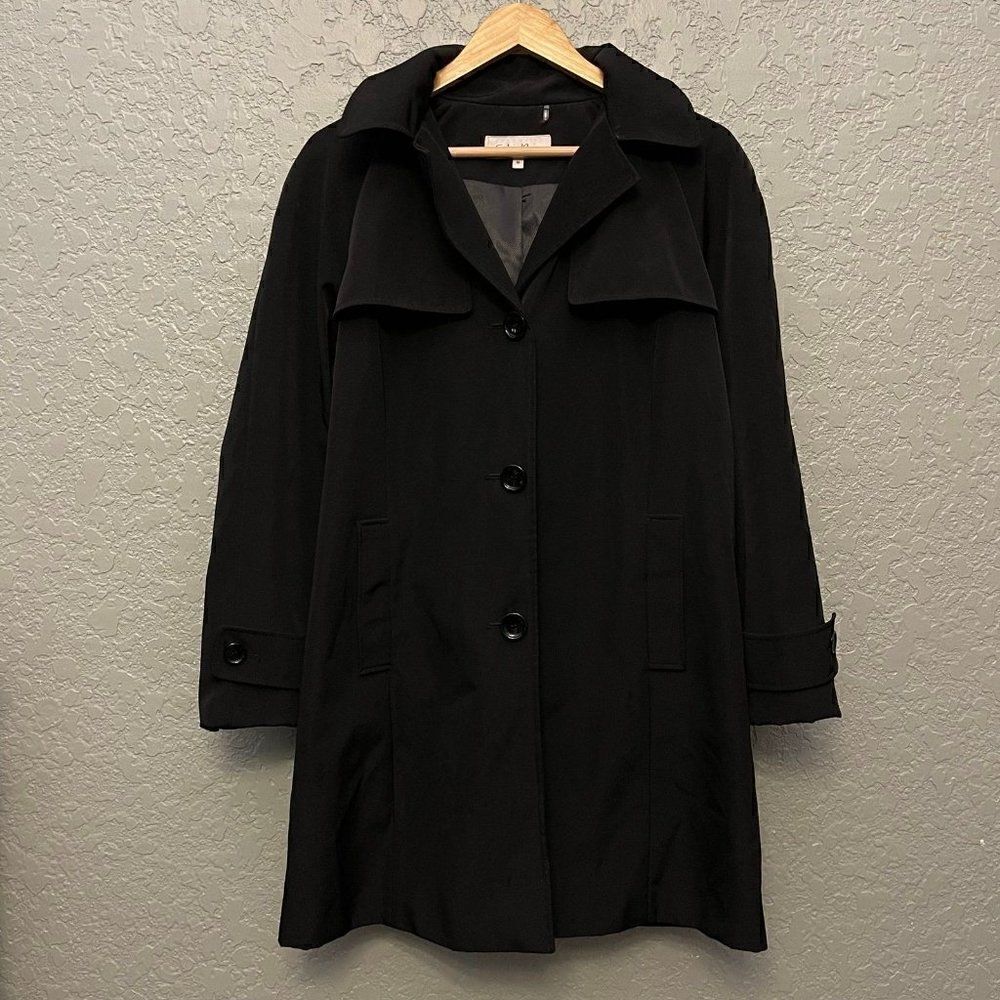 Calvin Klein Button Down Coat - Picture 2 of 10